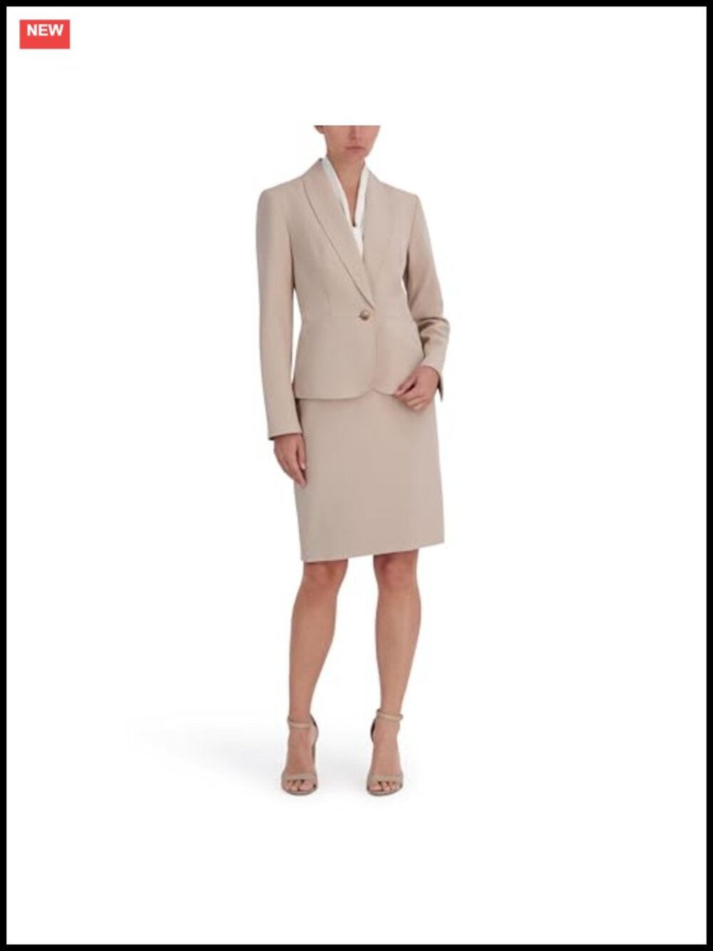 Women's 2-Piece Skirt Suit Set - Peplum Blazer & Slim Skirt